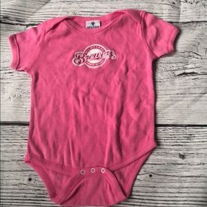🍭*6/$30* Milwaukee Brewers cotton onesie 12-18m